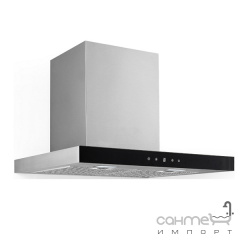 Пристенная кухонная вытяжка Fabiano Linea 60 Silent Inox нерж. сталь/черное стекло, мощность 1040 м3/ч Київ
