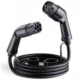 Зарядной кабель для электромобиля 22 кВт 32А 3-фазы 3м Type 2 станция - Type 2 европейское авто Octa Energy (K107)