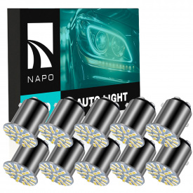 Комплект світлодіодних ламп Napo LED 1157-3014-22smd P21/5W 1157 BAU15S 10 шт Білий (2522244494)