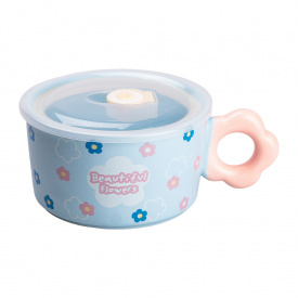 Миска для лапши TS Kitchen Flowers 750 мл Голубой (HP7200BL)