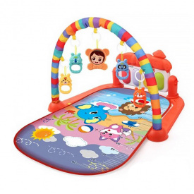 Детский развивающий интерактивный коврик Lesko YRB 116-32 Красный (12130-72342)