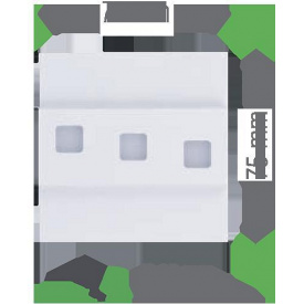 Лестничный светильник F&F LS-VSW, Vika, сатин, 3100K