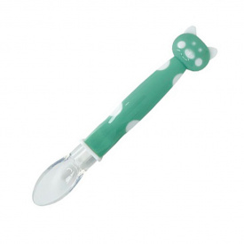 Дитяча силіконова ложка Хрюшка Mega Zayka MGZ-0114 (Turquoise)