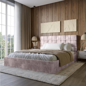 Двоспальне ліжко Lion Піксі Silk 402 Лотус 180x200 см (Lion-044266)