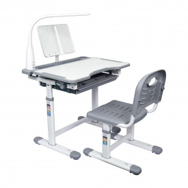 Комплект парта та стілець-трансформери Cubby Vanda 700 x 510 x 550-770 мм Grey