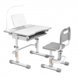 Комплект дитячих меблів парта та стілець-трансформери Cubby Botero 780 x 588 x 540-760 мм Grey