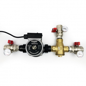 Термозмішувальний вузол Kvant Labaratory LADOMIX 25-60 65°C Dn25, 1", 40 кВт