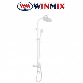 Душова колона Winmix SUS-009-J White зі змішувачем з нержавіючої сталі SUS304, Білий