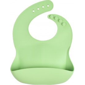 Слюнявчик силиконовый 2Life Y3 30х24 см Зеленый (vol-9716)