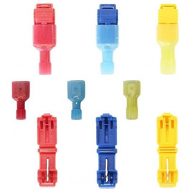 Набір клем T-подібних обтискних 0.5-4.0 мм PWR з ізоляцією 60 шт (ЕК050763)