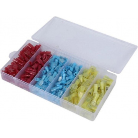 Набір сполучних кабельних наконечників 0,5-6 мм² з ізоляцією типу "мама" - "тато" PWR 200 шт (TR050752)