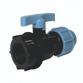 Кран компрессионный Santan 20х1/2"в ПНД