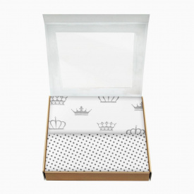 Набір пелюшок COSAS CROWN Бязь 80х100 см 2 шт Білий