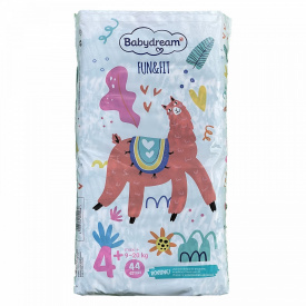 Підгузники Babydream FUN&FIT 4+ maxi 9-20 кг 44 шт