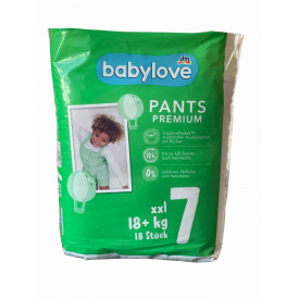 Підгузки-трусики Babylove Premium 7 XXL (18+ кг) 18 шт