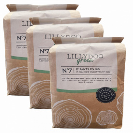 Еко підгузки-трусики Lillydoo Green 7 17+ кг 51 шт