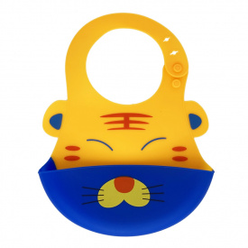 Дитячий слинявчик "Тигр" Mega Zayka MGZ-0603-2 силіконовий