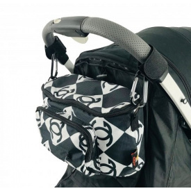 Сумка для мам на візок Baby Go Чорно-білий