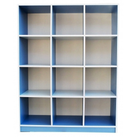 Стелаж дитячий МАКСІ МЕБЛІ Синій уніколор/Білий гладкий (5102701)