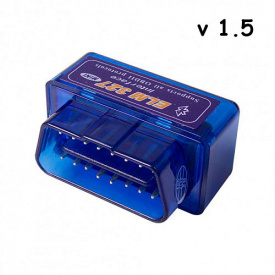 Мини Bluetooth ELM327 V1.5 OBD2 сканер диагностики авто