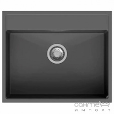 Прямоугольная кухонная мойка Fabiano Quadro 61x51 Antracit антрацит