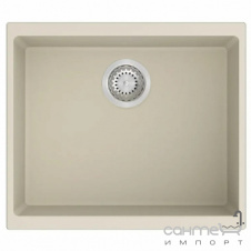 Прямоугольная кухонная мойка под столешницу Fabiano Navio 53x46 Grey Metallic серый металлик