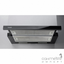 Телескопическая встраиваемая вытяжка Fabiano Neoslim 60 Black Glass черное стекло, мощность 620 м3/ч