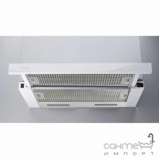 Телескопическая встроенная вытяжка Fabiano Neoslim 60 White Glass белое стекло, мощность 620 м3/ч