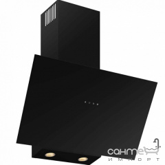 Встроенная кухонная вытяжка Fabiano Dona 60 Black черное стекло, мощность 650 м3/ч Львов