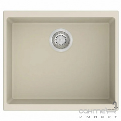 Прямоугольная кухонная мойка под столешницу Fabiano Navio 53x46 Grey Metallic серый металлик Київ