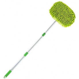 Щетка швабра Psheko с телескопической съемной ручкой для мытья авто Зеленая (К3050615)