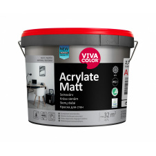 Фото - Фарба інтер'єрна Acrylate Matt вологостійка матова база А біла 2,7 л Фарба інтер'єрна Acrylate Matt вологостійка матова база А біла 2,7 л