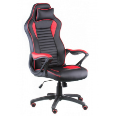 Крісло геймерське Nero Black Red Special4You чорне з червоними вставками та механізмом гойдання Anyfix Черкаси