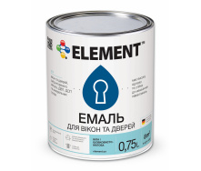 Емаль ELEMENT для вікон та дверей база А біла 0,75 л
