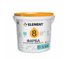 Краска фасадная ELEMENT 8 водно-дисперсионная база А белая 1 л