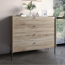 Комод Lion Wood 100x45x90 см Дуб Сонома трюфель (LION-042981)