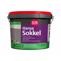 Фарба фасадна Hansa Sokkel матова база A біла 2,7 л Бердичів
