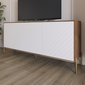 Тумба Lion Амарант 168x40x76.5 см Дуб Ліворно/Білий (LION-043066)