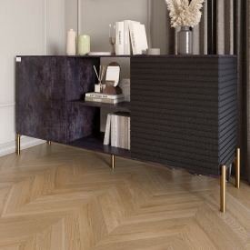 Комод Lion Грей 154x38x76.5 см Бетон темний/Асфальт (LION-042743)