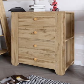 Комод Lion Indi 80x40x75.5 см Дуб Аппалачи (LION-042938)