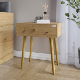 Тумба приліжкова Lion Х'юге-4 45x33x51 см Дуб Артізан (LION-041020)