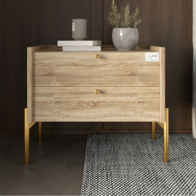 Тумба приліжкова Lion Wood 50x40x44 см Дуб Сонома трюфель (LION-041353)