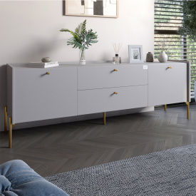 Тумба Lion Wood 180x40x50 см Кашемір (LION-043117)