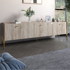 Тумба Lion Wood 160x40x65 см Дуб Сонома (LION-042994)