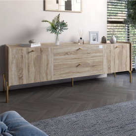 Тумба Lion Wood 180x40x50 см Дуб Сонома трюфель (LION-043116)