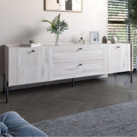 Тумба Lion Wood 180x40x50 см Самоа Димчастий (LION-043134)