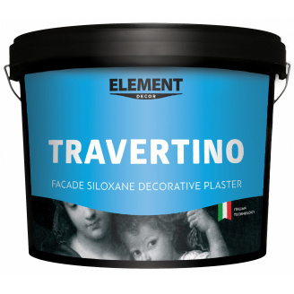 Декоративная штукатурка Element Décor Travertino фактурная 5 кг