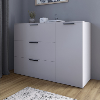 Комод Lion Краш 120x43x86 см Кашемір (LION-044151)