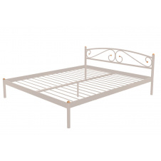 Кровать полуторная металлическая Метакам VERONA-1 200X120 Бежевый