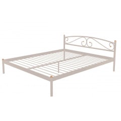 Кровать полуторная металлическая Метакам VERONA-1 200X120 Бежевый Нова Прага